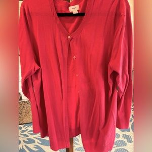 Old Navy plus size cardigan 3x coral great condition
